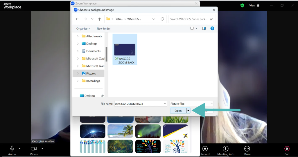Add virtual background image 3