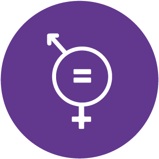 gender equality mindset icon