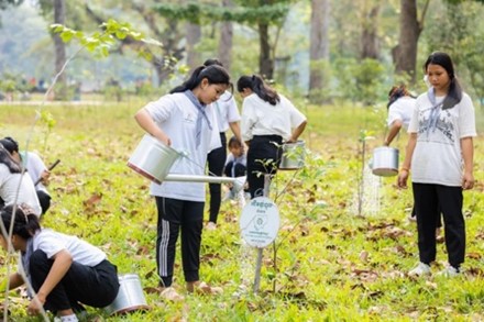 We teach our young generation to give back to our planet by various activities, one of them is planting trees. 