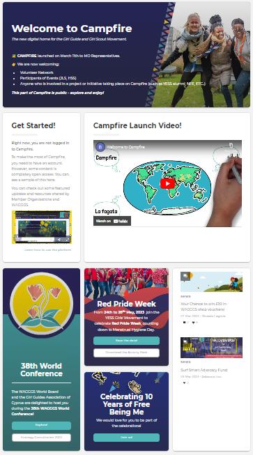 welcome page