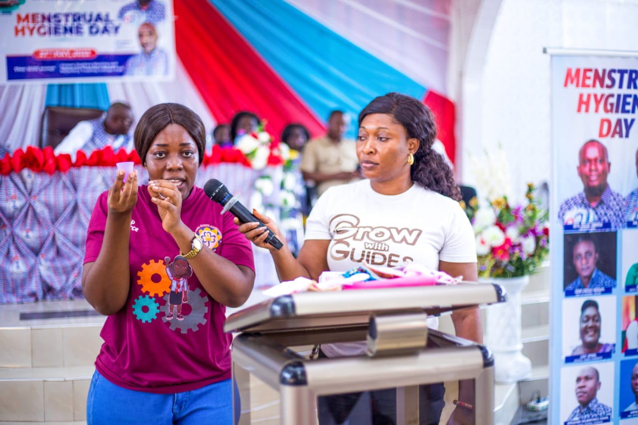 Girl Guides of Ghana speakers at an event